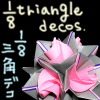 1/8 triangle decorations index