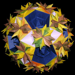Autumn wind different polyhedron