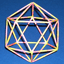 Rolled paper Regular Icosahedron