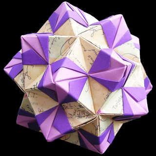カレイドスコープ 三方手裏剣 モジュラータイプ ユニット折り紙 ギャラリー Origamio Com
