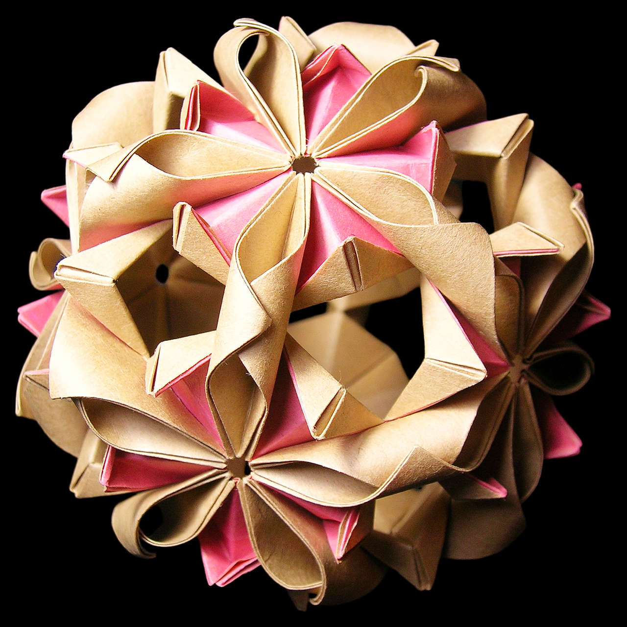 Japanese Plum Diagram 梅 折り図 Kusudama Dōjō Dojo